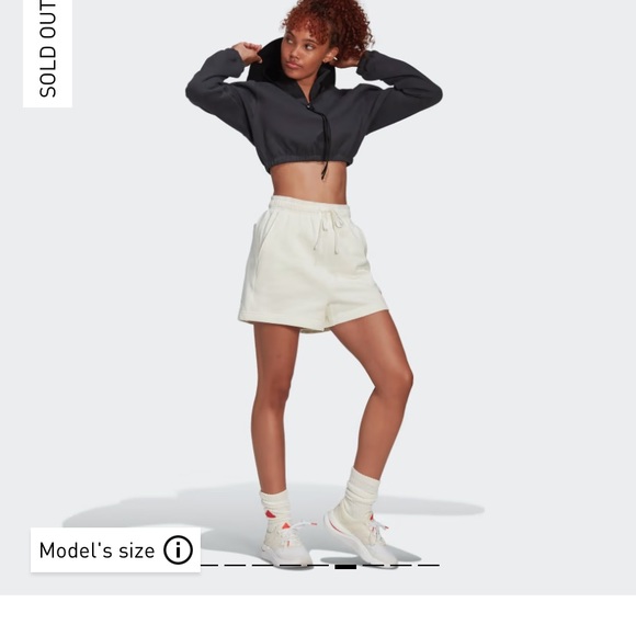 Adidas off white sweat short - Picture 8 of 10